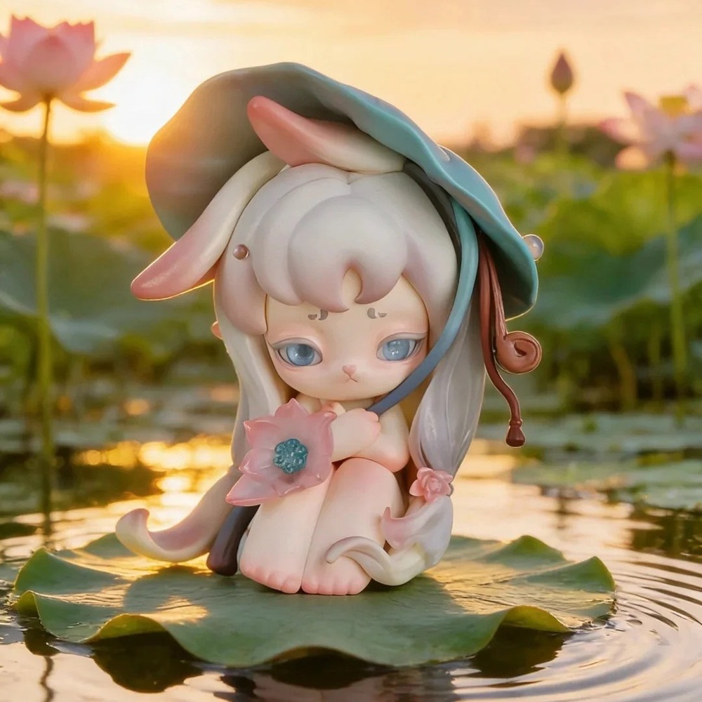 Ninimo Seasonal Whispers In The Clouds Lotus Confirmed Blind Box Bunny Figure
